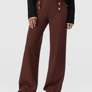 Chelsea Pant - Maroon Textured