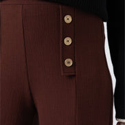 Chelsea Pant - Maroon Textured