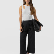City Culotte - Black Pleats