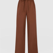 Corinne Linen Pant - Russet Brown