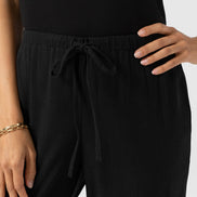 Corinne Linen Pant - Black