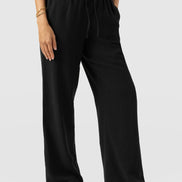 Corinne Linen Pant - Black