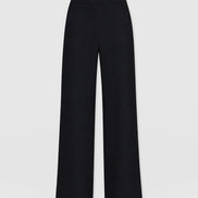 Corinne Wide Leg Linen Pant - Black