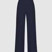Corinne Wide Leg Linen Pant - Navy