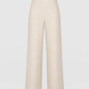 Corinne Wide Leg Linen Pant - Oatmeal