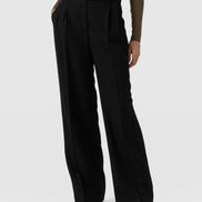 Argent Wide Leg Pant - Black