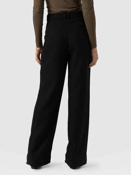 Argent Wide Leg Pant - Black