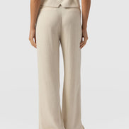 Argent Wide Leg Pant - Cream