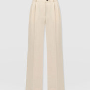 Argent Wide Leg Pant - Cream