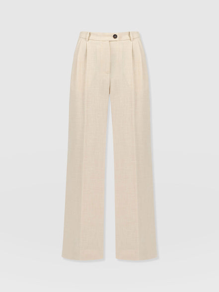Argent Wide Leg Pant - Cream