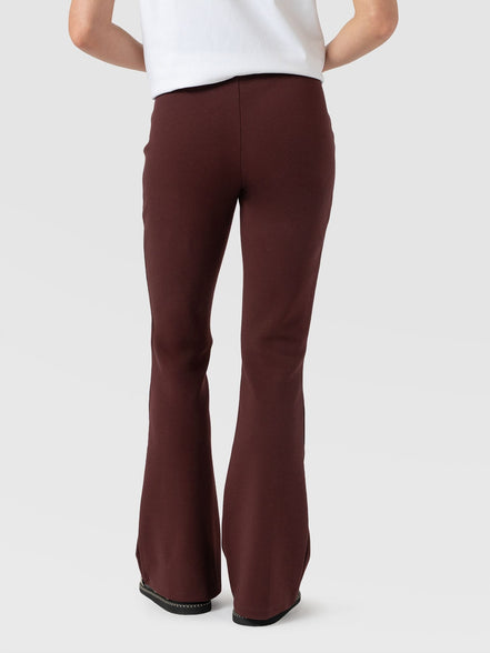 Fearne Flare Legging - Maroon