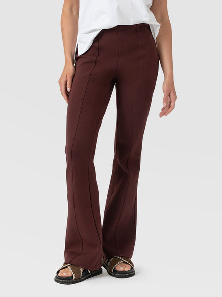 Fearne Flare Legging - Maroon