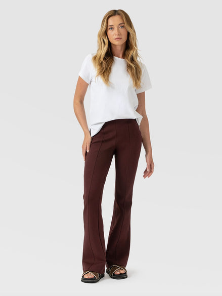 Fearne Flare Legging - Maroon