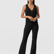 Freya Flared Pant - Black
