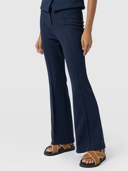 Freya Flared Pant - Navy