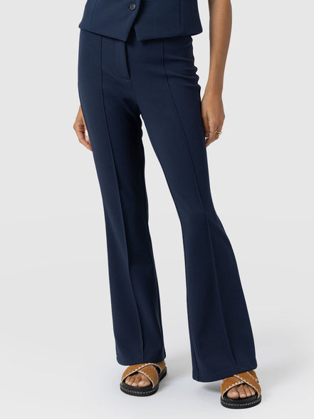 Freya Flared Pant - Navy