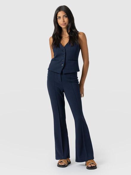Freya Flared Pant - Navy