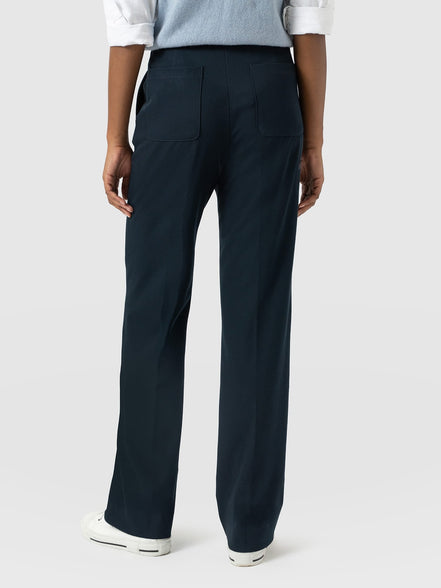 Harlow Straight Leg Pant - Navy