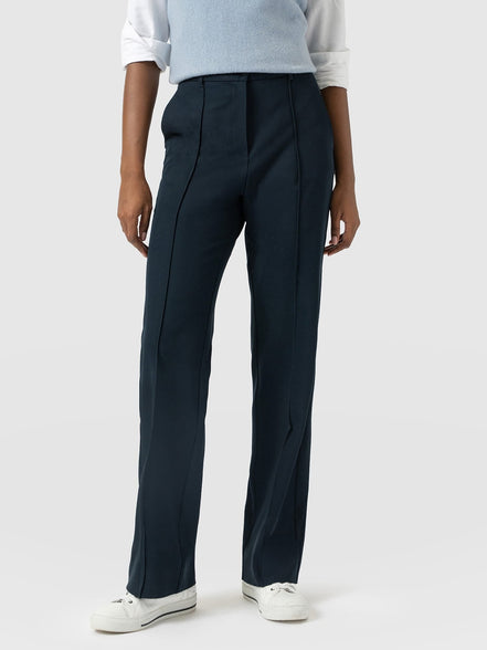 Harlow Straight Leg Pant - Navy
