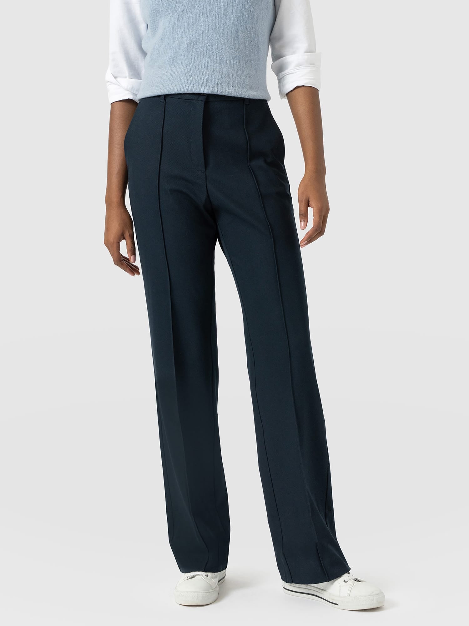 Harlow Straight Leg Pant - Navy
