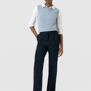 Harlow Straight Leg Pant - Navy