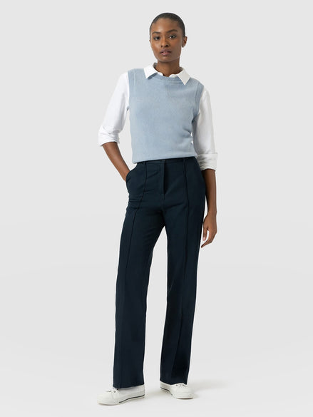 Harlow Straight Leg Pant - Navy
