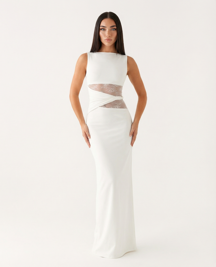 Lace Illusion Maxi
