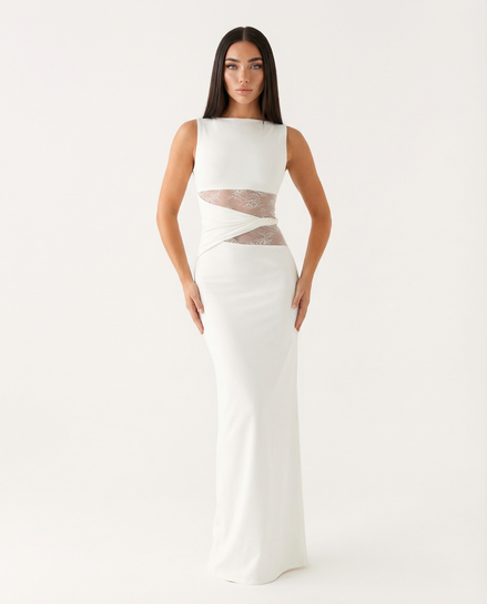 Lace Illusion Maxi