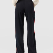 Hoxton Straight Leg Pant - Navy/Red Stripe