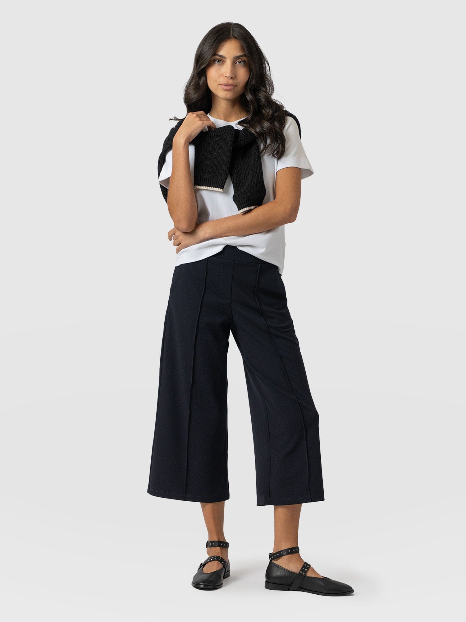 Keller Crop Pant - Navy