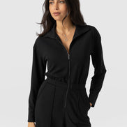 Keller Long Sleeve Jumpsuit - Black