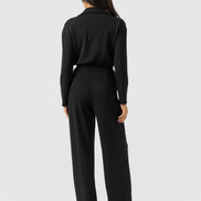 Keller Long Sleeve Jumpsuit - Black