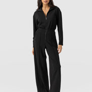 Keller Long Sleeve Jumpsuit - Black
