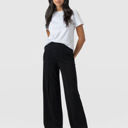 Keller Wide Leg Pant - Black