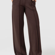 Keller Wide Leg Pant - Brown