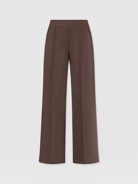 Keller Wide Leg Pant - Brown