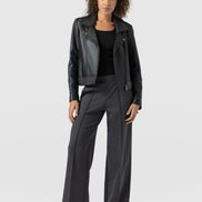 Keller Wide Leg Pant - Charcoal