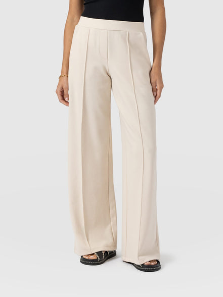 Keller Wide Leg Pant - Cream