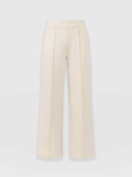 Keller Wide Leg Pant - Cream