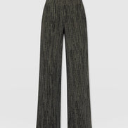 Keller Wide Leg Pant - Green Texture