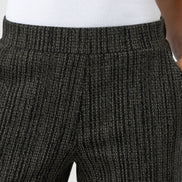 Keller Wide Leg Pant - Green Texture