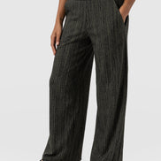Keller Wide Leg Pant - Green Texture
