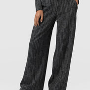 Keller Wide Leg Pant - Grey/Black