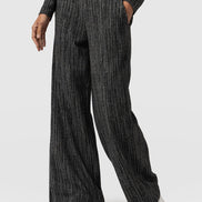 Keller Wide Leg Pant - Grey/Black