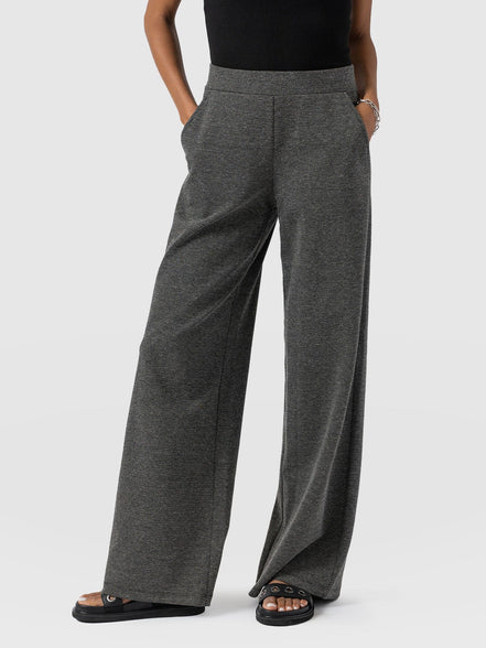 Keller Wide Leg Pant - Grey Twill