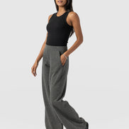 Keller Wide Leg Pant - Grey Twill