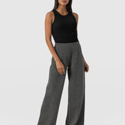 Keller Wide Leg Pant - Grey Twill