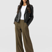 Keller Wide Leg Pant - Khaki