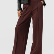 Keller Wide Leg Pant - Maroon