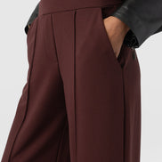 Keller Wide Leg Pant - Maroon